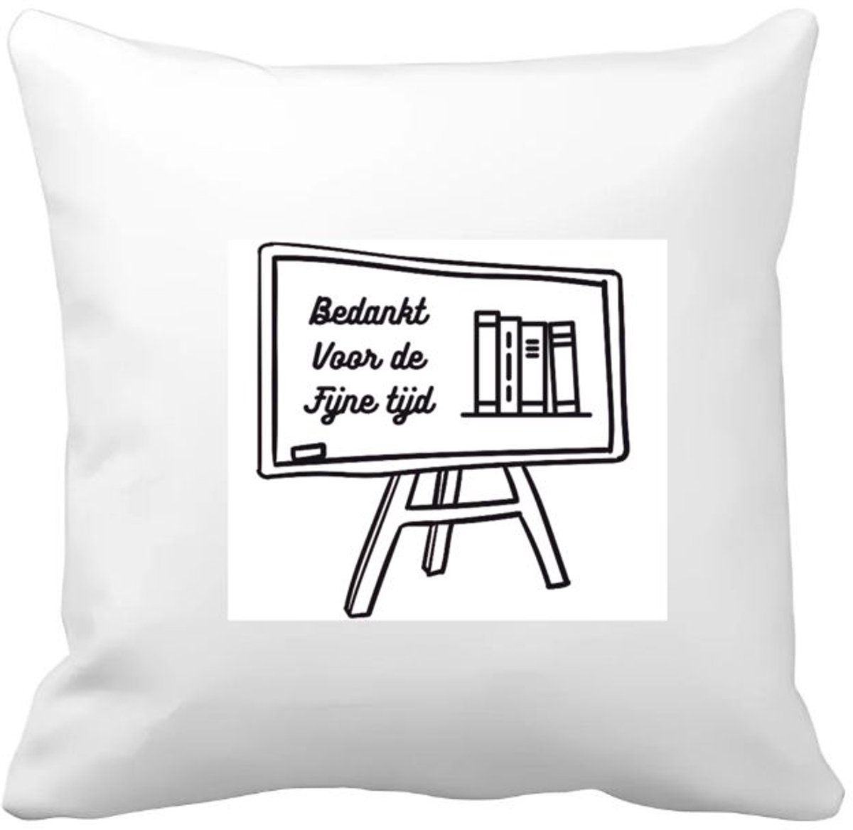Akyol bedankt voor de fijne tijd Kussen hoes - Juf - meester - afscheid school - 40 bij 40 cm Multicolor
