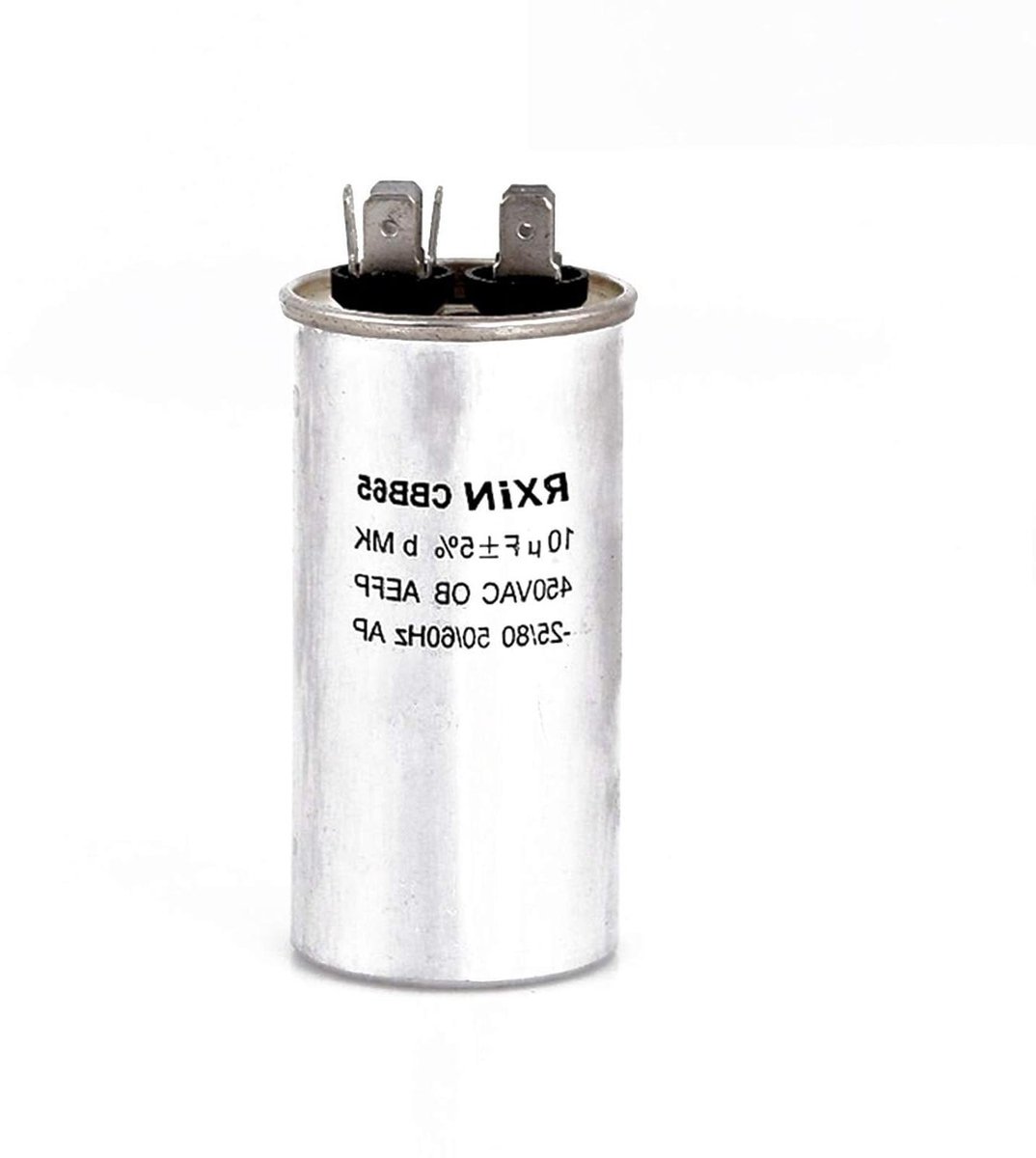 Condensator 10uf CBB65 - 450V AC 2 Draden 50Hz/60Hz voor AC-motoren Wasmachines Airconditioners Koelkasten Oven.