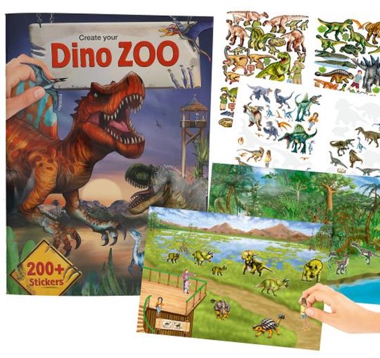 Create Your Dino Zoo Sticker Book 2026 main image 1