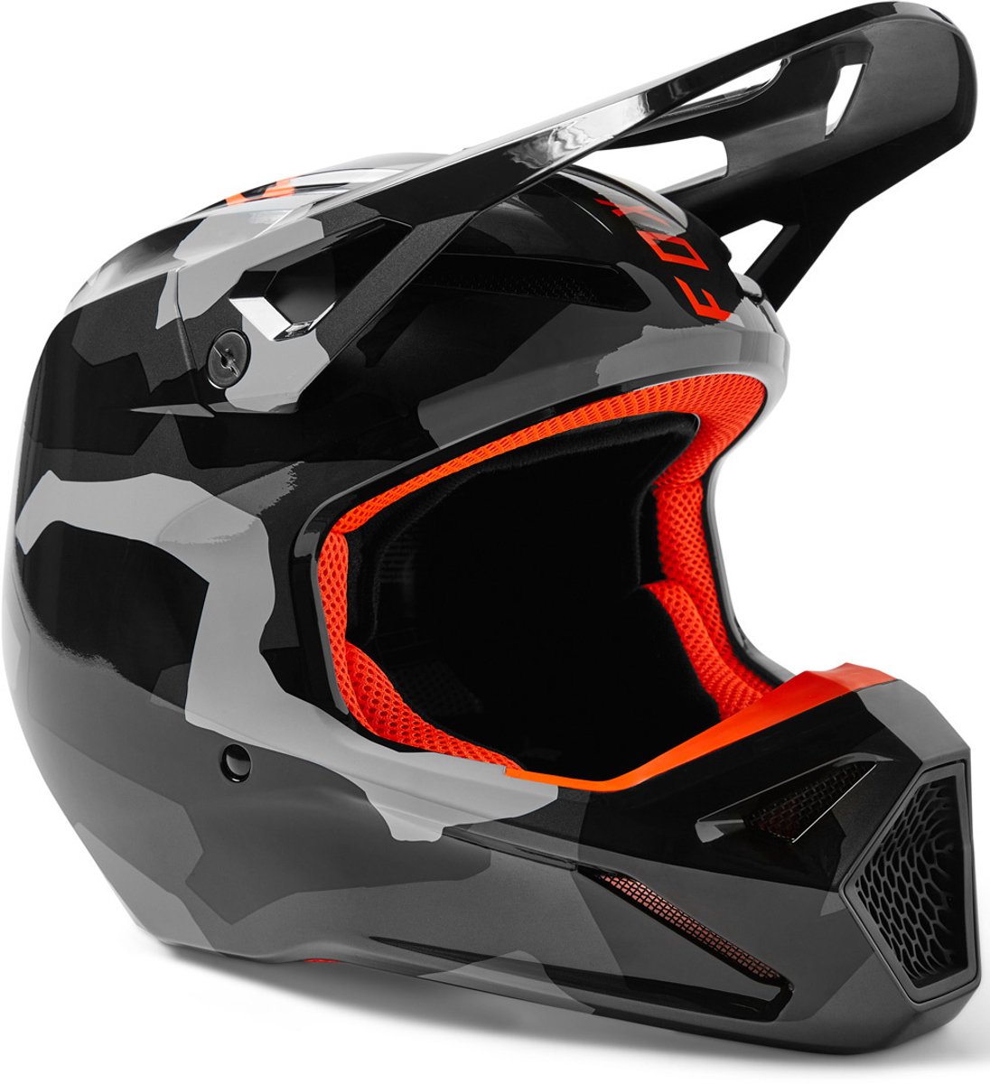 FOX V1 Bnkr MIPS 2023 Zwart Crosshelm - Helm