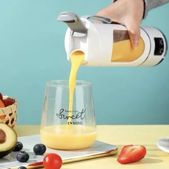 SunBuddy - Blender To Go - Draagbare 450ml Juicer Blender met 12 Bladen in Wit - USB-Oplaadbaar, IJsbreker en Smoothie Cup voor Onderweg van Merkloos — afbeelding 4
