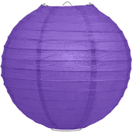 Lampionstokje 40 cm - met lampion - paars - D25 cm - Sint Maarten — afbeelding 4