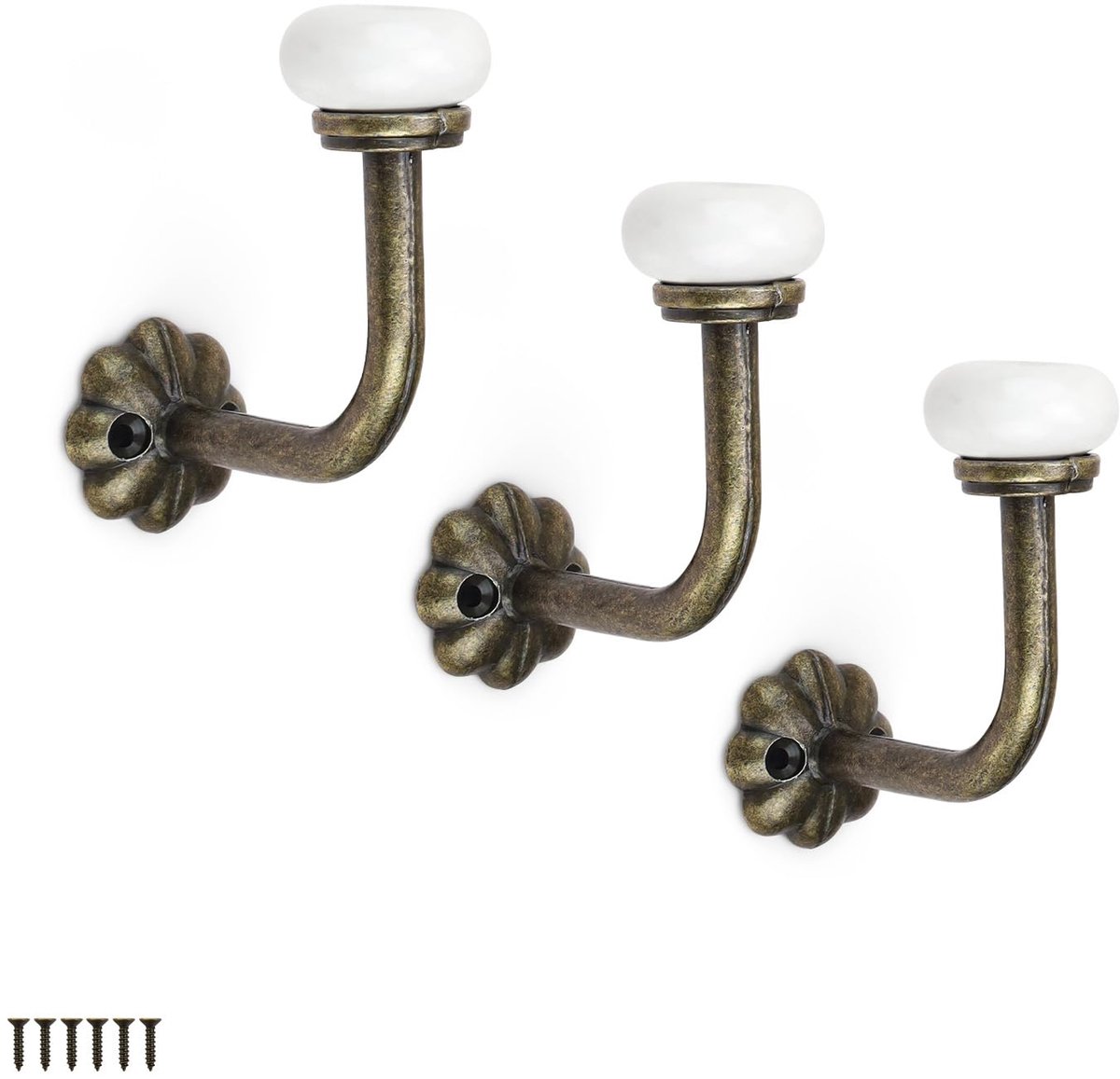 My Ninki ® Stijlvolle Vintage Wandhaken Set voor Unieke Retro Decoratie in Huis of Kantoor