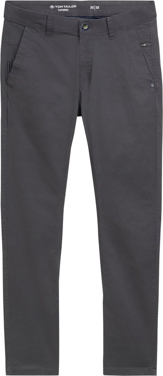 Tom Tailor Heren Chino Broek TAPERED CHINO tapered Grijs 29W / 34L Volwassenen