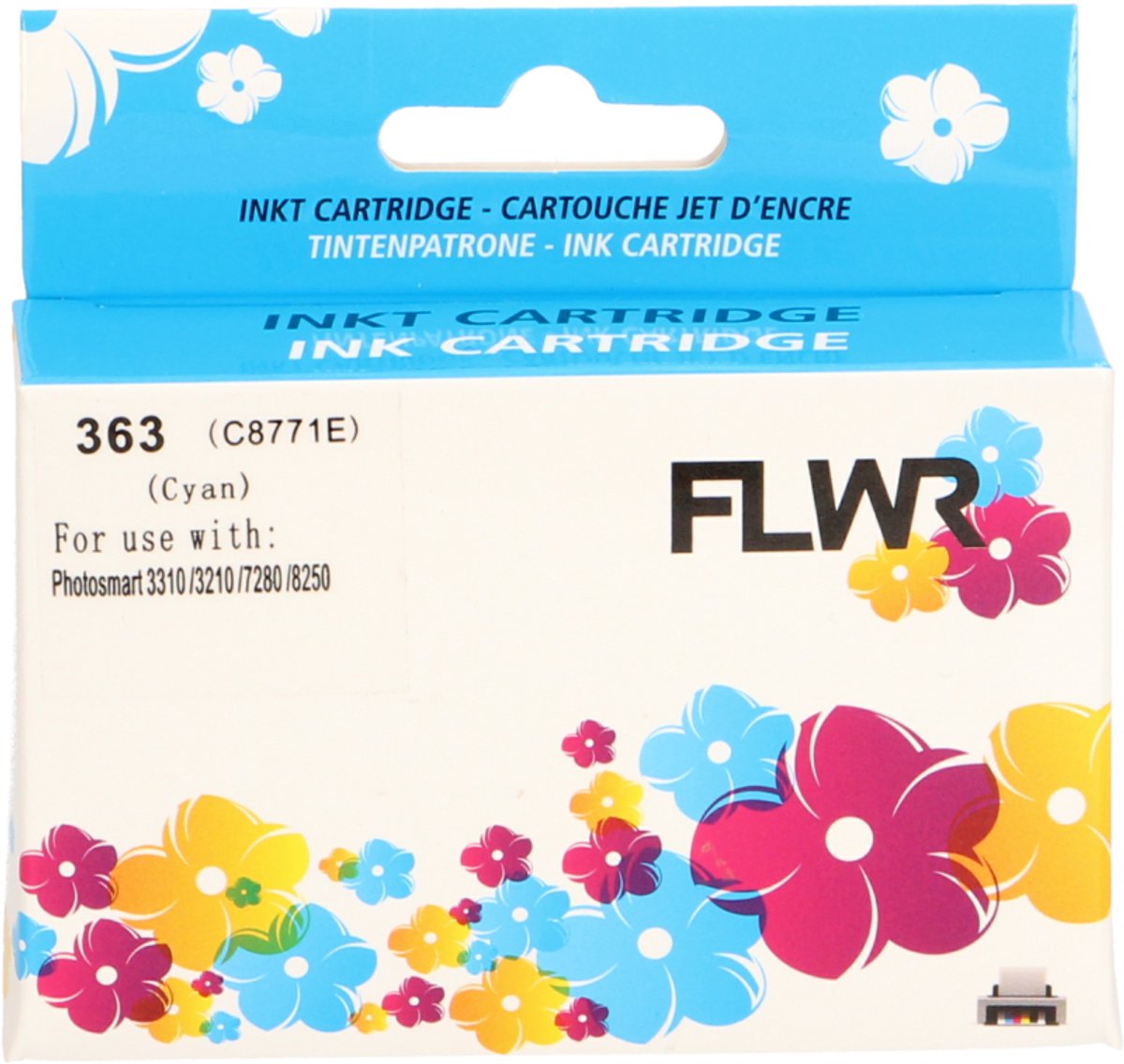 FLWR - Cartridges / HP 363 / cyaan / Geschikt voor HP