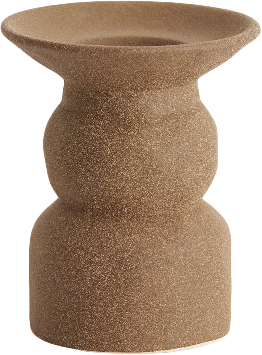 Kandelaar ATRANI - Ø12.5x15cm - Bruin