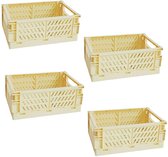 My Ninki ® Multifunctionele Opvouwbare Opslagmanden Set van 4 voor Keuken, Badkamer, Kantoor en Slaapkamer