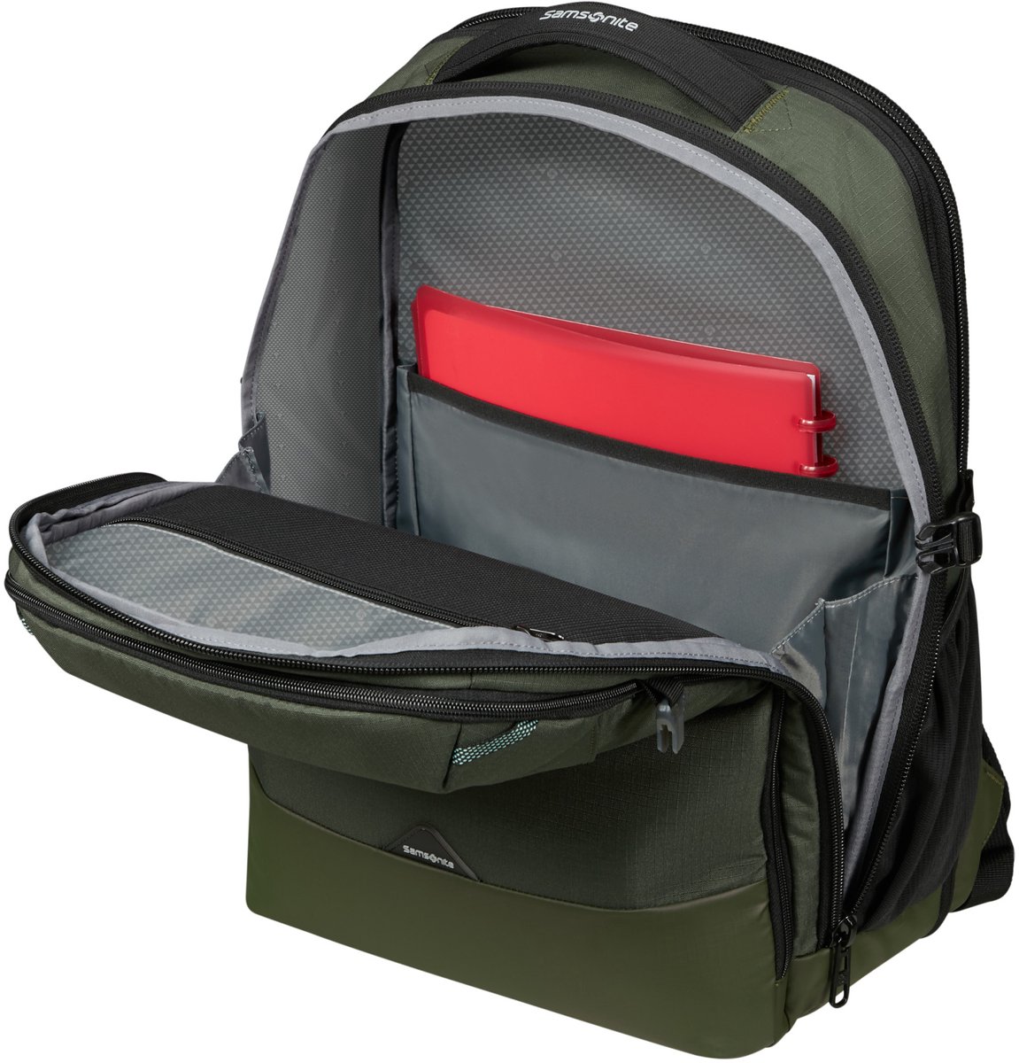 Samsonite Rugzak - Roadseeker Laptop Backpack L 17.3 -uitbreidbaar -Dark olive - 40 l – foto 4