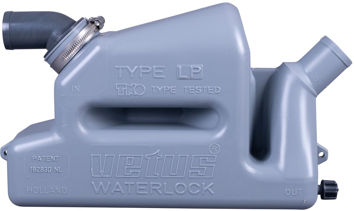 VETUS Kunststof Waterlock - Type LP45 - 45 mm - met draaibare inlaat