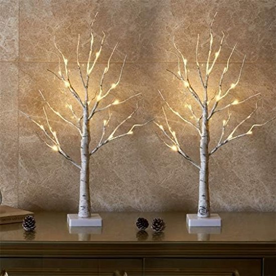 Equivera Paasboom - Paasboom - Paasboom met Verlichting - Paastakken met Lichtjes - Paastakken - Paasdecoratie - Tafeldecoratie - Lichtboom met Paasdecoratie - Lichtboom