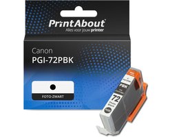 PrintAbout Huismerk Canon PGI-72PBK Inktcartridge Foto-zwart