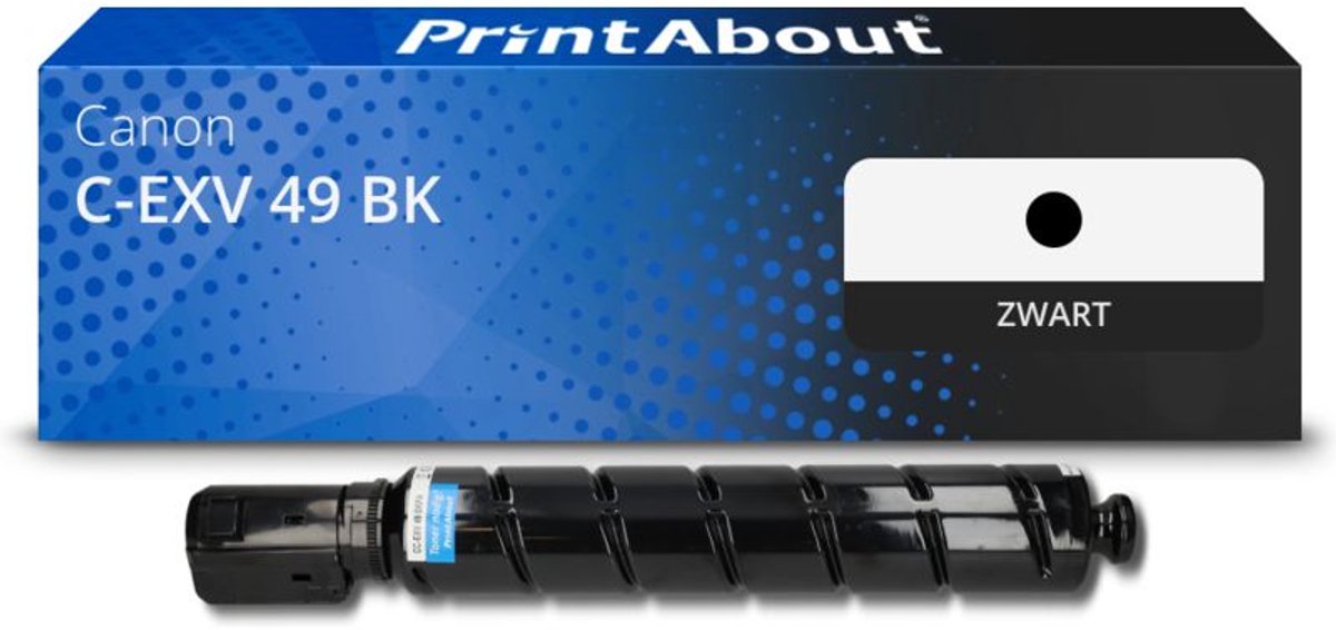 PrintAbout Huismerk Canon C-EXV 49 BK Toner Zwart