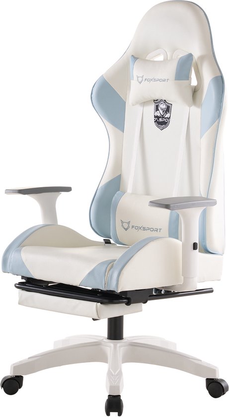 OFMOTRA Gamestoel Ergonomisch Blauw met Voetsteun - OFMOTRA - €99,99