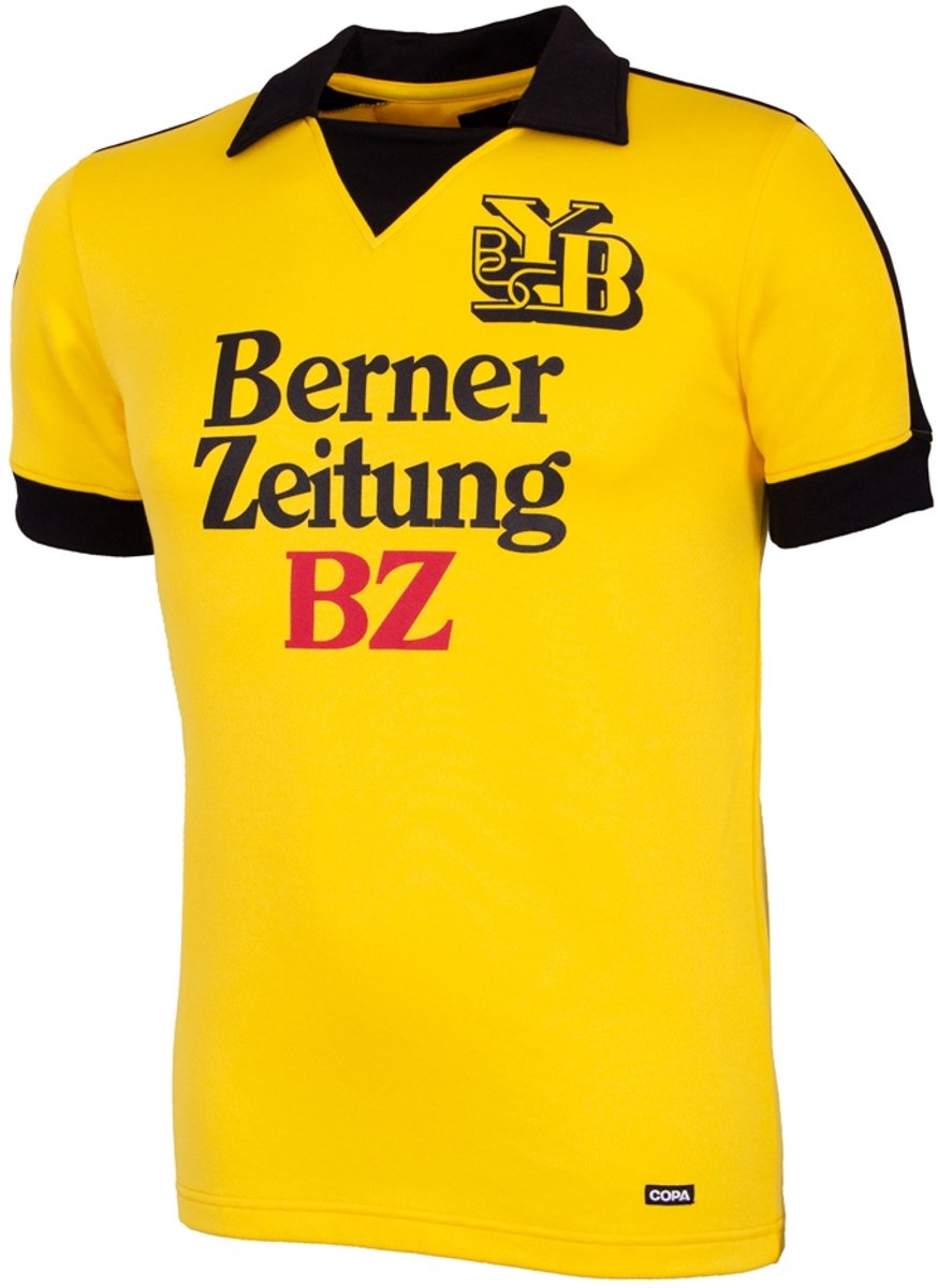 COPA - BSC Young Boys 1980/81 Retro Voetbalshirt - Heren - Geel - XXL