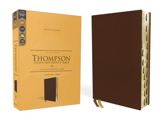 KJV, Thompson Chain-Reference Bible, Genuine Leather, Calfsk ... - cover