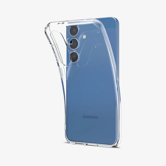 Coque Spigen adaptée à la coque Samsung Galaxy S25 en Siliconen - Coque arrière Spigen Liquid Crystal - Transparente