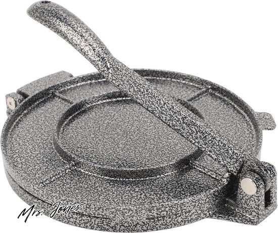 16,5 cm aluminium tortillapers - taco-pers - maïstortillapersmachine