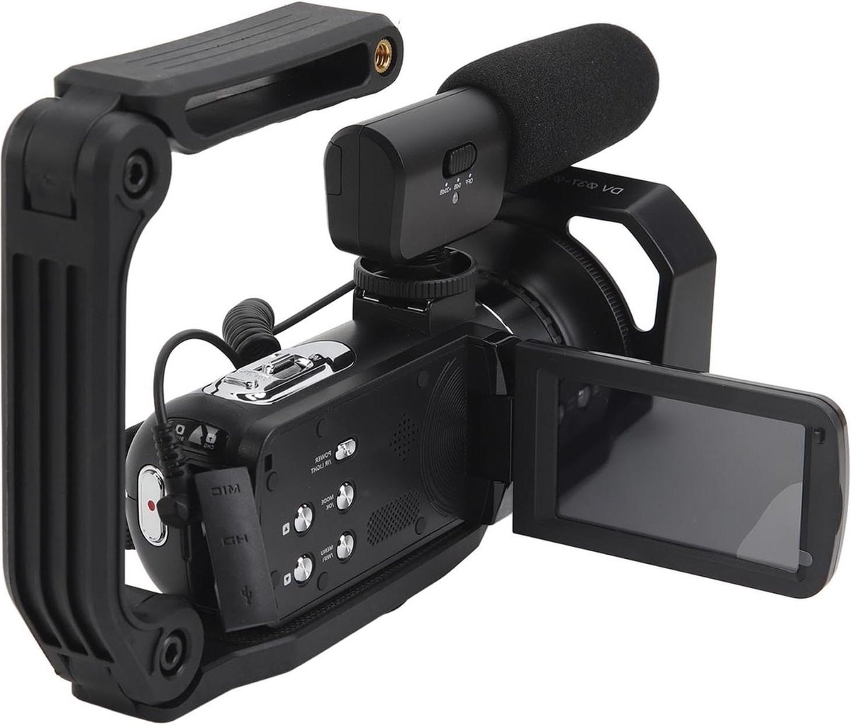 4K 56MP 30FPS Videocamera Camcorder met 18x Zoom 30 Inch IPS Touchscreen - Nachtzichtcamera Afstandsbediening Webcamfunctie voor Vloggen