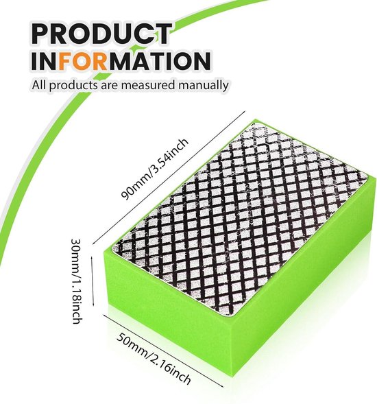 Egofix Diamant-Polierpads Set - 4-tlg. Handpolier-Set Für Fliesen, Glas & Stein