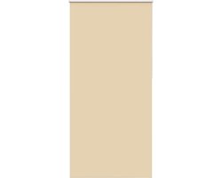 vidaXL - Rolgordijn - verduisterend - 115x210 - cm - stofbreedte - 110,7 - cm - beige