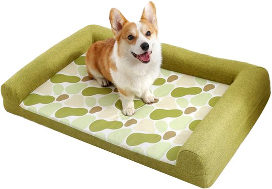 ESTEXO Hondenbed, hondenkussen, huisdierbed, hondenmand, dierenbed, hondensofa, donkergrijs/grijs, 60 x 48 x 18 cm