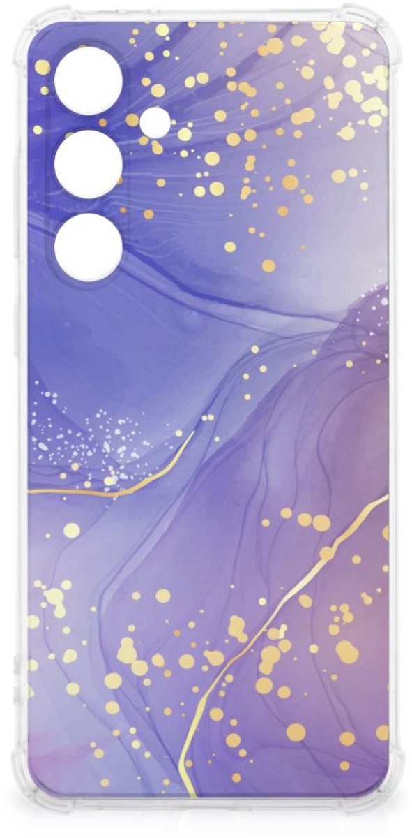 Back Cover voor Samsung Galaxy S24 FE Watercolor Paars