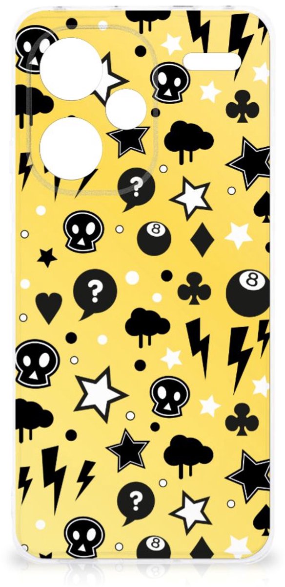 Silicone Back Case Xiaomi Redmi Note 13 Pro Plus Punk Geel