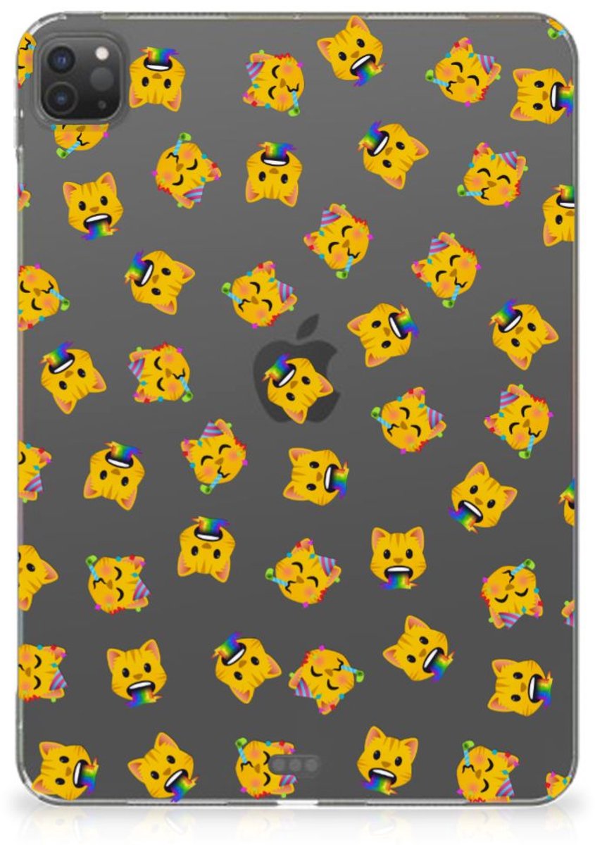 Hippe Hoes voor iPad Pro 11 (2024) Katten Emojis
