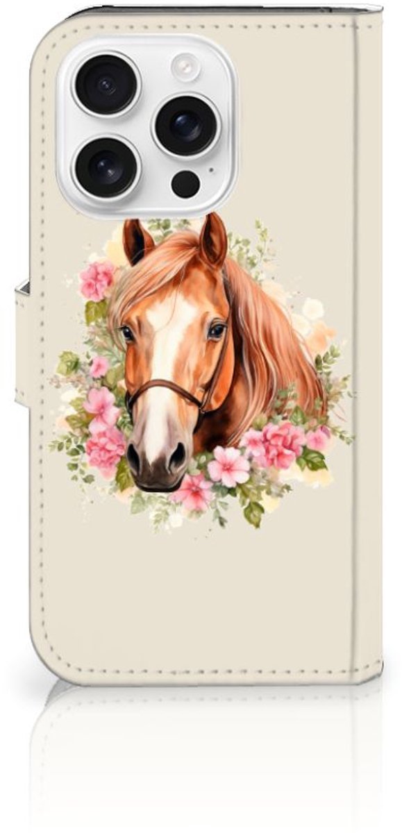 Telefoonhoesje met Pasjes voor iPhone 16 Pro Paard