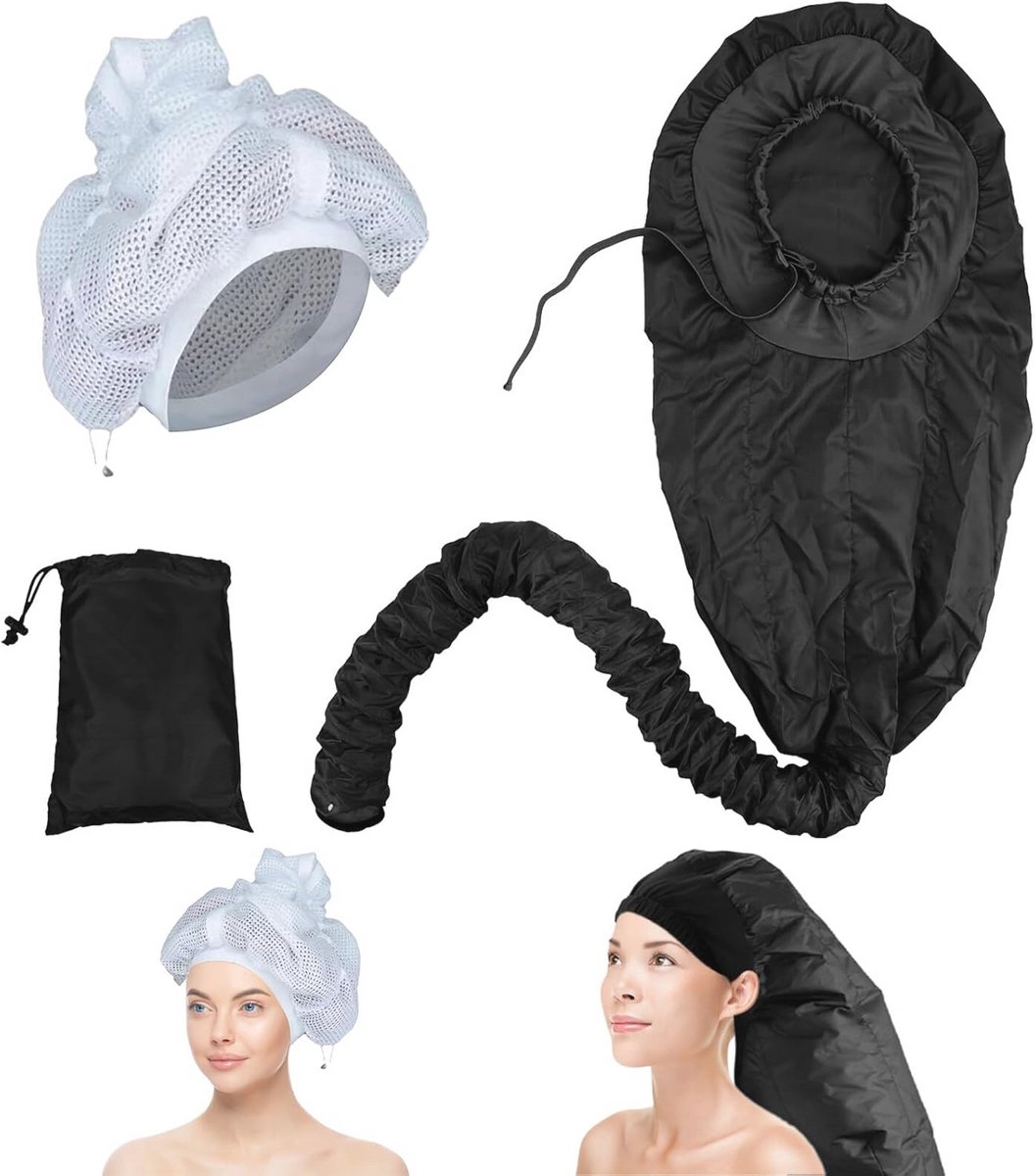 Draagbare haardrogerkap voor thuis – perfect voor haarstyling en droogbehandelingen