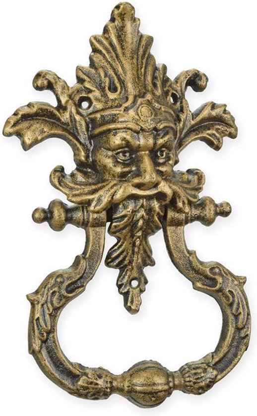 Foto: Bronzen gietijzeren deurklopper in klassieke stijl duurzaam en robuust deuraccessoire voor elk huis
