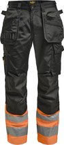 Jobman 2513 Hi-Vis Trousers HP 65251320 - Zwart/Oranje - C46