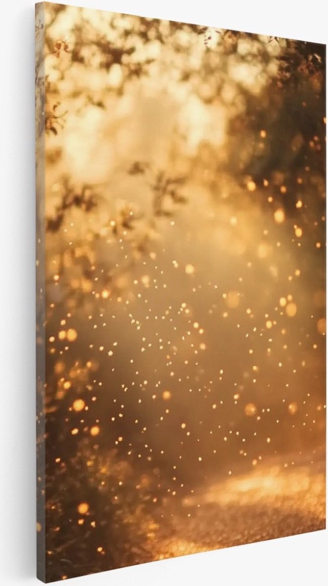 Saammp Canvas Schilderij - Natuur - Golf - Strand - landschap - 30x40 - Foto op canvas - Wanddecoratie - Muurdecoratie Woonkamer - Slaapkamer decoratie - Canvas Print Multicolor