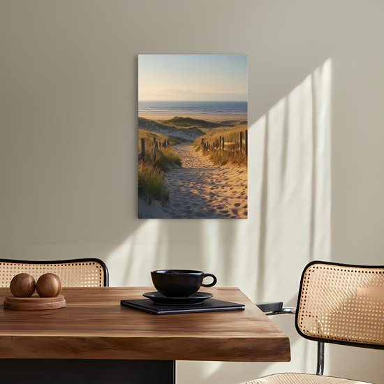 Saammp Canvas Schilderij - Tropisch strand - Zee - 20x30 - Foto op canvas - Wanddecoratie - muurdecoratie Woonkamer - Slaapkamer decoratie - Canvas Print