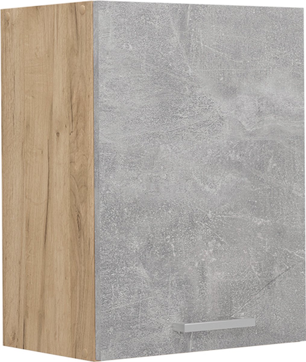 Vicco R-Line Hangkast – 45 cm Beton Beton/Goudkleurig Eiken