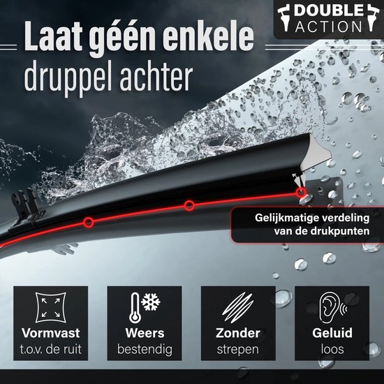 DoubleAction Ruitenwissers | Tesla Model 3, bj 09.2016 - heden