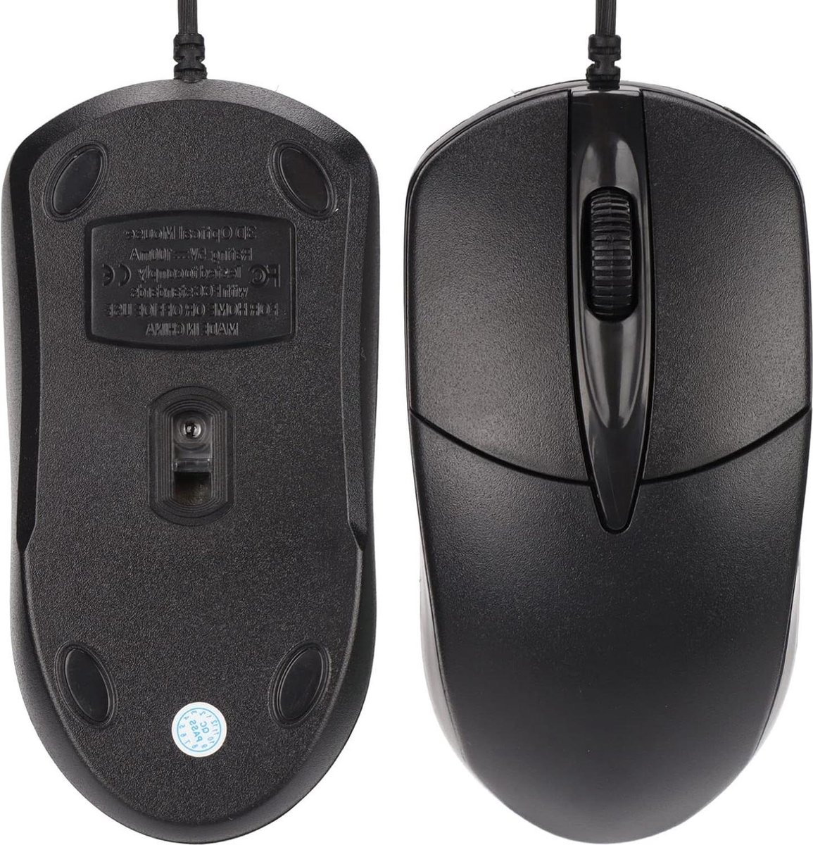 Verwarmde Muis - Ergonomische USB Muis Handwarmer met 3 Niveaus Temperatuurinstelling - 1600 DPI Bedraad voor Windows OS X Desktop Laptop .