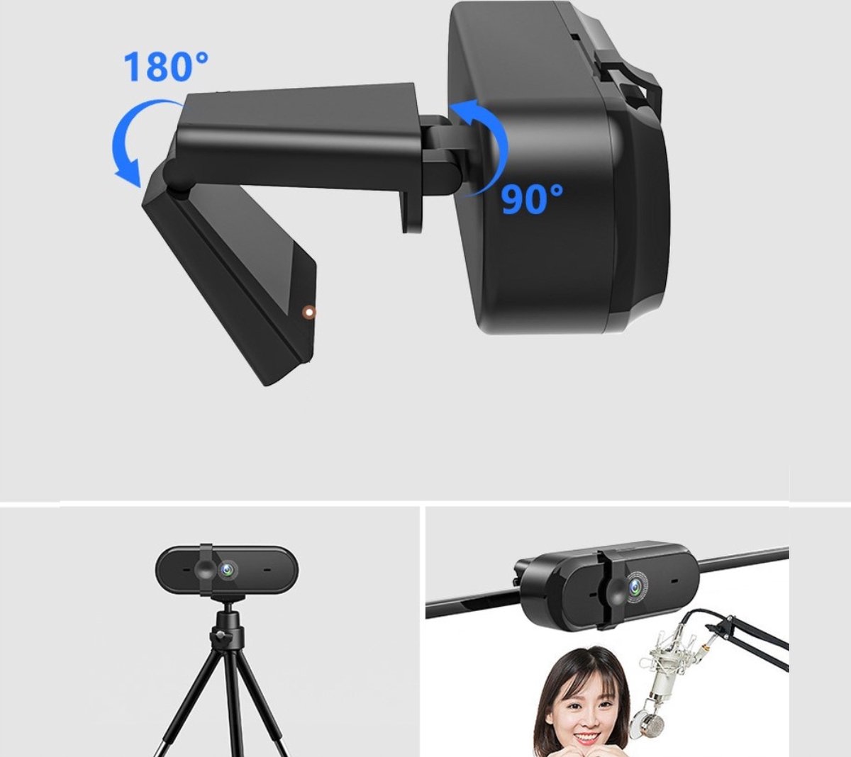 Zenwire W6 Webcam: Full HD 1080p, autofocus, privacy cover thumbnail 3