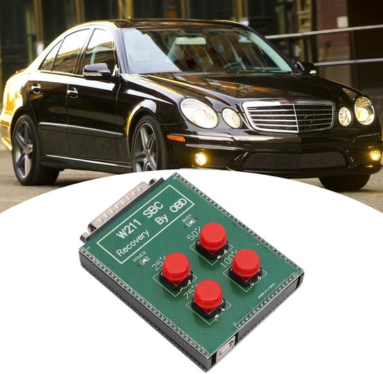 ABS SBC Reset Tool, Repair SBC System Repair Tools Sensotronic Brake Control System Reset with LED Indicator Lamp for Benz W211 E Class R230 SL Class (GREEN
