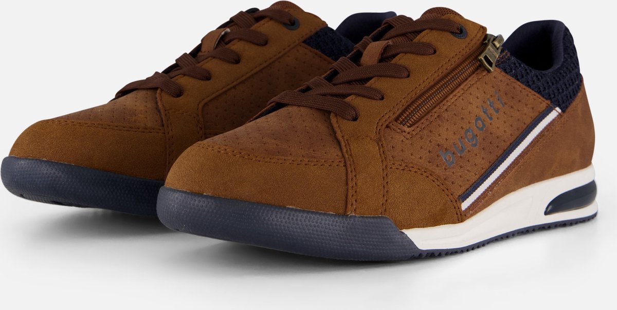 Bugatti Sneakers cognac Textiel - Maat 44