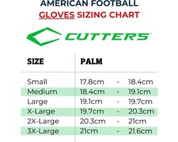 Cutters CG10480 Rev Pro 5.0 Receiver Glo 3XL Stars & Stripes voor Sport American Football