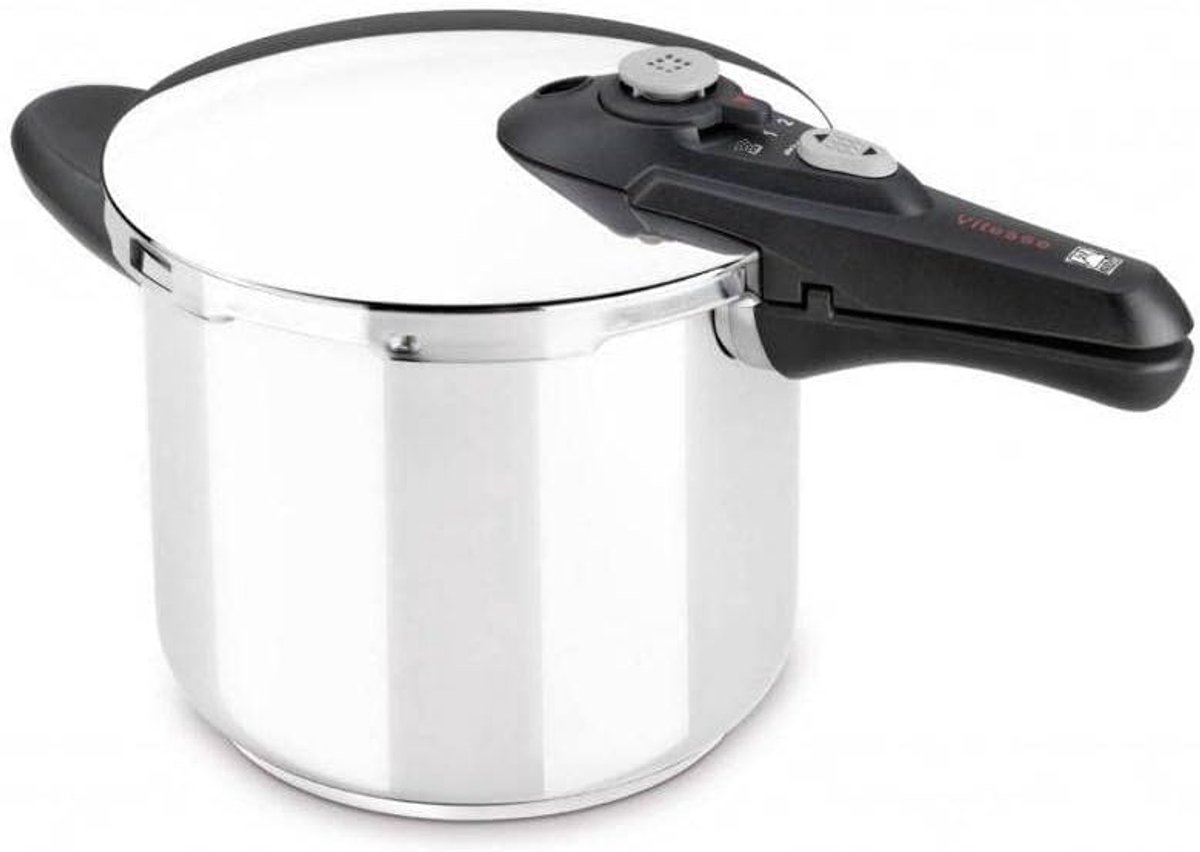 Professionele snelkookpan 6 liter - Geschikt voor inductie en alle soorten kachels
