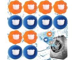 Wasballen Voor Wasmachine - 12 Stuks - Wasbal - Anti Haar - Wasdrogerbal - Wasverzachterbal - Wasdroogbal - Anti-Rollende Wasbal -Schoonmaakbenodigdheden - Huishoudelijke Gadgets - Herbruikbare -Haar Opvanger - Voor Wasmachine/Droger - 6.5x6.5x5cm