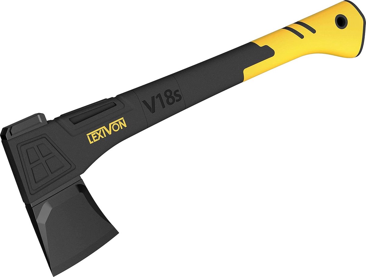 Camping Houtkloofbijl 45,7 cm – Ergonomische en Lichte Bijl met Beschermhoes