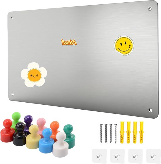 Foto: Ferflex magnetisch behang 2m x 60cm muursticker magneetbord zwart magneetsticker magneetbord decoratie magneetbord kinderkamer magneetsticker woondecoratie memobord