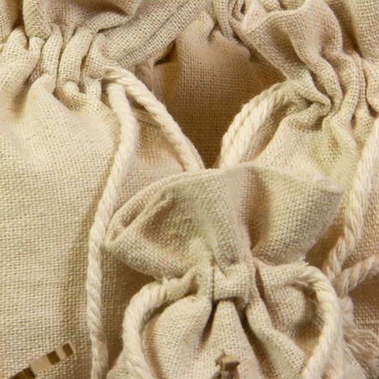 Sac cadeau en lin - 25 pièces - 8x10 cm / 10x15 cm / 13x18 cm / 15x20 cm - Emballage cadeau naturel