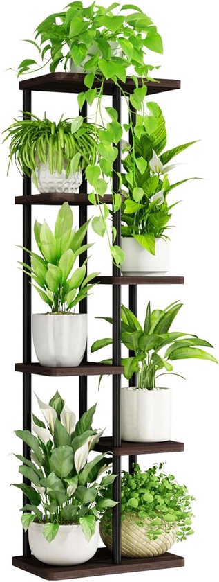 DIY plantenrek met kweeklampen, plantenstandaard met wielen, 192W 5000K full spectrum lampen, metalen plantenrek, bloemenrek voor zaaien, 750x350x1800mm | NL