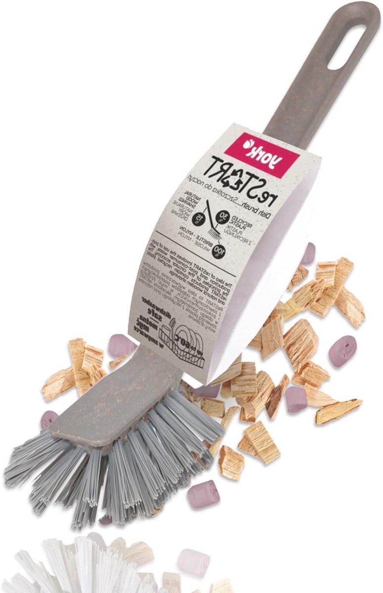 Duurzame Afwasborstel - Keukenborstel - Taupe
