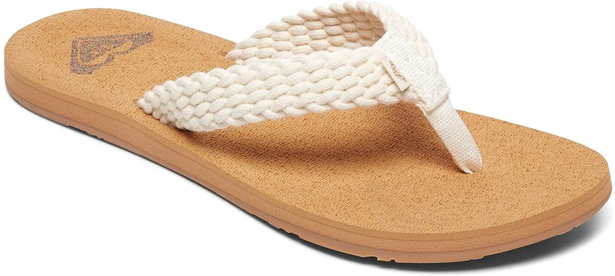 Senza Marchio Roxy Porto Rope sandaal voor dames NATUURLIJK 40.5