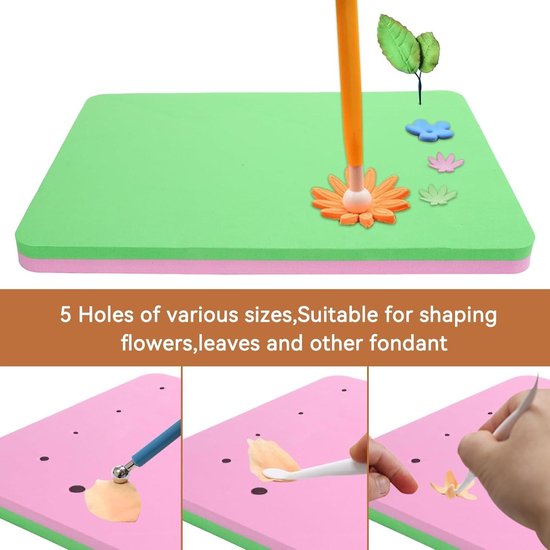 Schwamm kuchen schaum pad blume modellierpaste fondant matte für zuckerferiwn eB